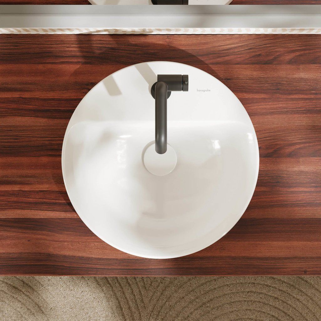 Hansgrohe Xuniva S Zapustené umývadlo 45 cm, s otvorom na batériu, biele 60159450 - galéria #2