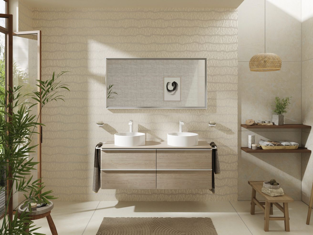 Hangrohe Xuniva S Umývadlo na dosku 40 cm, biele 60164450 - galéria #3