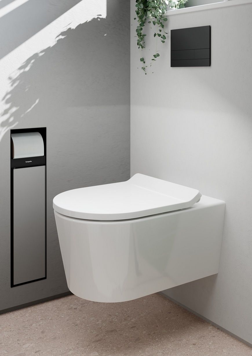 Hansgrohe WC sedadlo EluPura S Slim, odnímateľné SoftClose, biele 60200450 - galéria #6