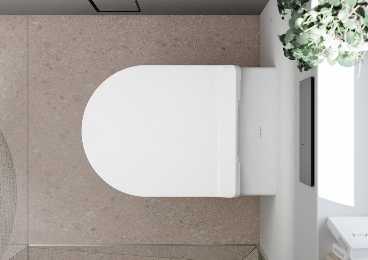 Hansgrohe EluPura S Závesný záchod 54 cm Rimless AquaHelix, biely SmartClean 61114450 - galéria #9