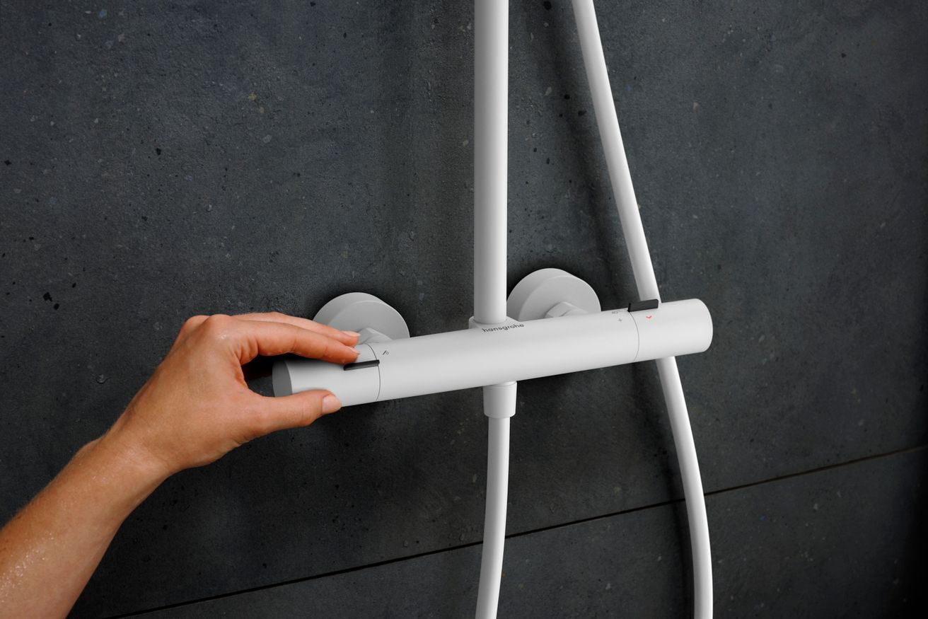 Hansgrohe Pulsify S Puro Termostatický sprchový systém, matná bílá 24222700 - galéria #1