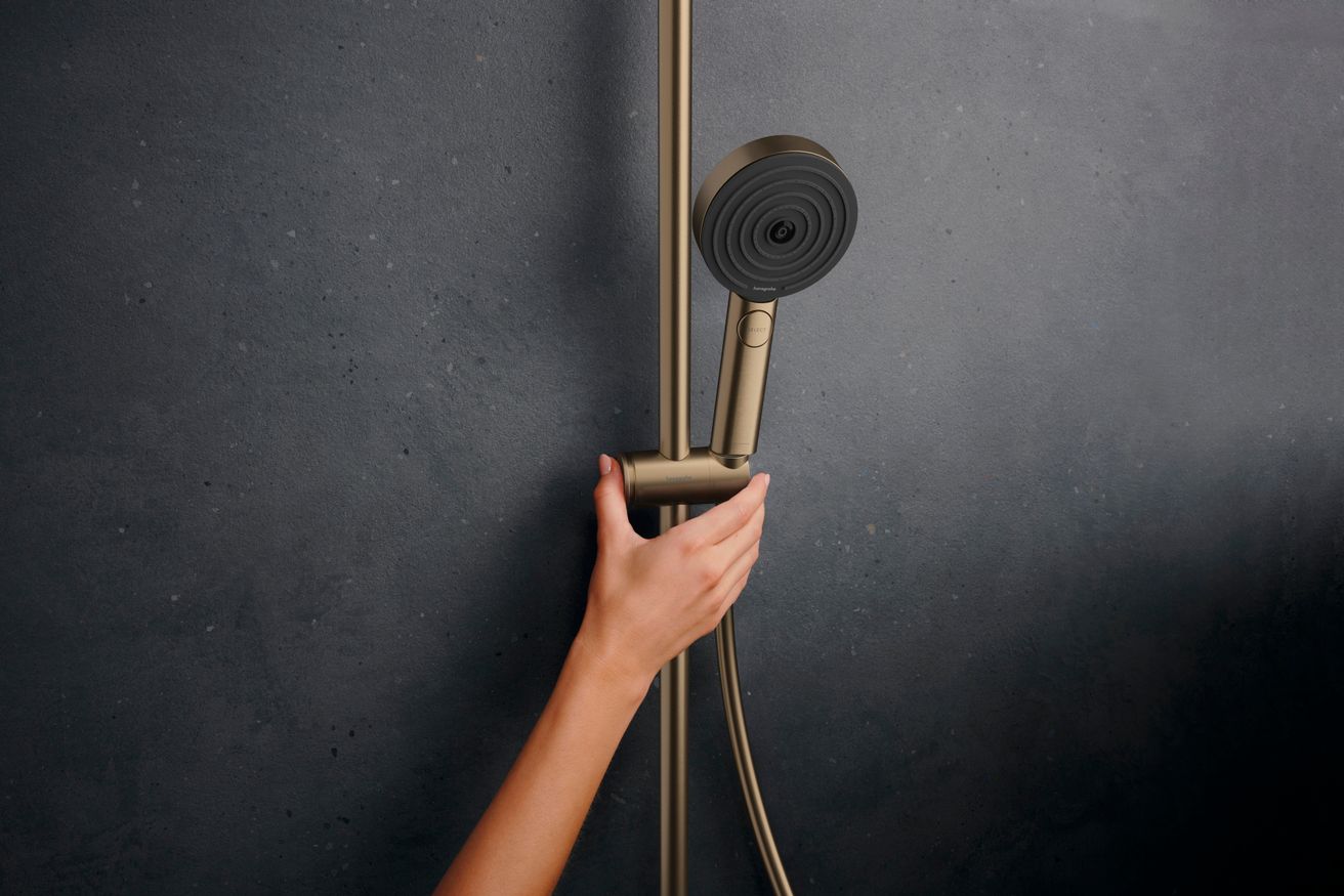 Hansgrohe Pulsify S Puro Sprchový termostatický systém Eco, kartáčovaný bronz 24237140 - galéria #2