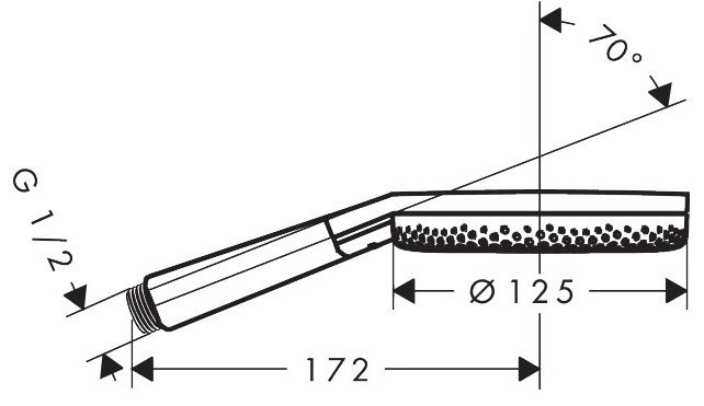 Hansgrohe Raindance Alive Select S, Ručná sprcha 12,5 cm, 3jet, kartáčovaný bronz 24500140 - galéria #4