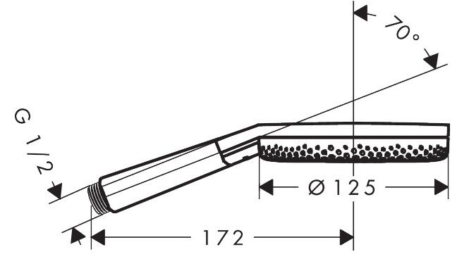 Hansgrohe Raindance Alive Select S, Ručná sprcha 12,5 cm, 3jet, biela matná 24500700 - galéria #4