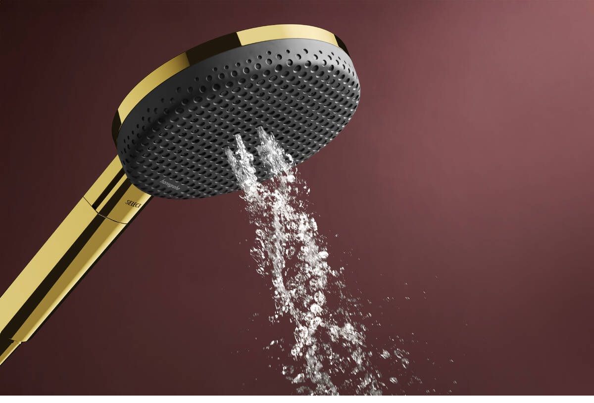 Hansgrohe Raindance Alive Select S, Ručná sprcha 12,5 cm, 3jet, zlatá lesklá 24500990 - galéria #3