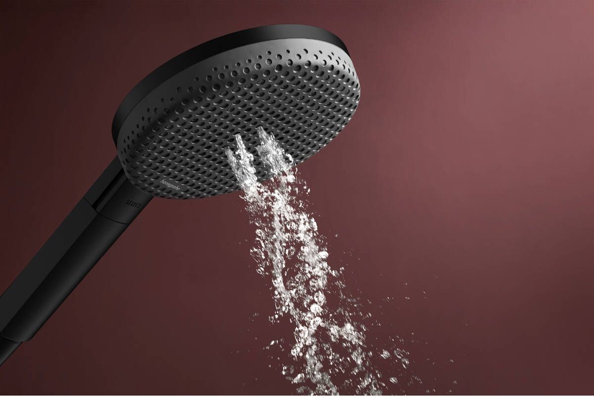 Hansgrohe Raindance Alive Select S EcoSmart, Ručná sprcha 12,5 cm, 3jet, čierna matná 24511670 - galéria #3