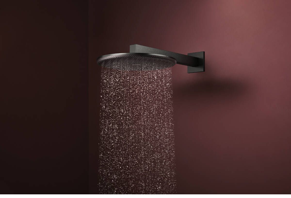 Hansgrohe Raindance Alive S Hlavová sprcha, 30 cm, 1jet, EcoSmart, kartáčovaný čierny chróm 24521340 - galéria #1