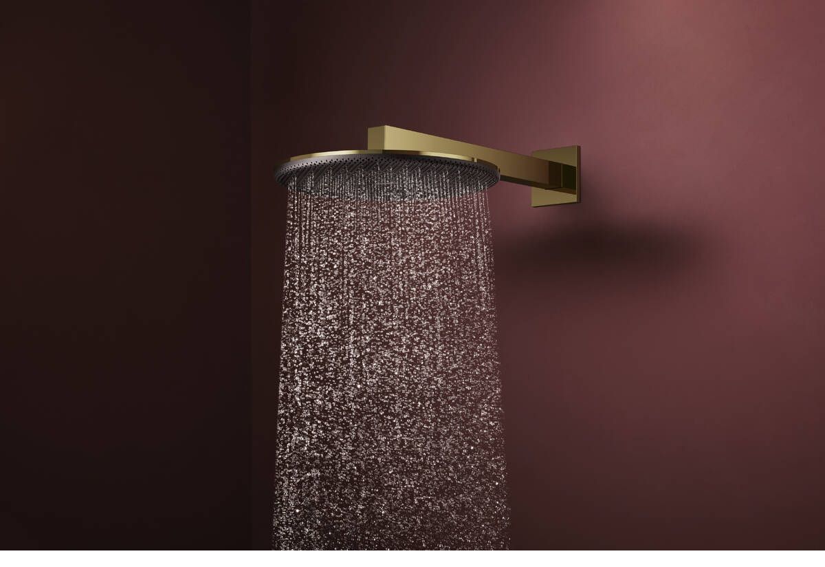 Hansgrohe Raindance Alive S Hlavová sprcha s bočným ramenom, 30 cm, 2jet, zlatá lesklá 24540990 - galéria #1