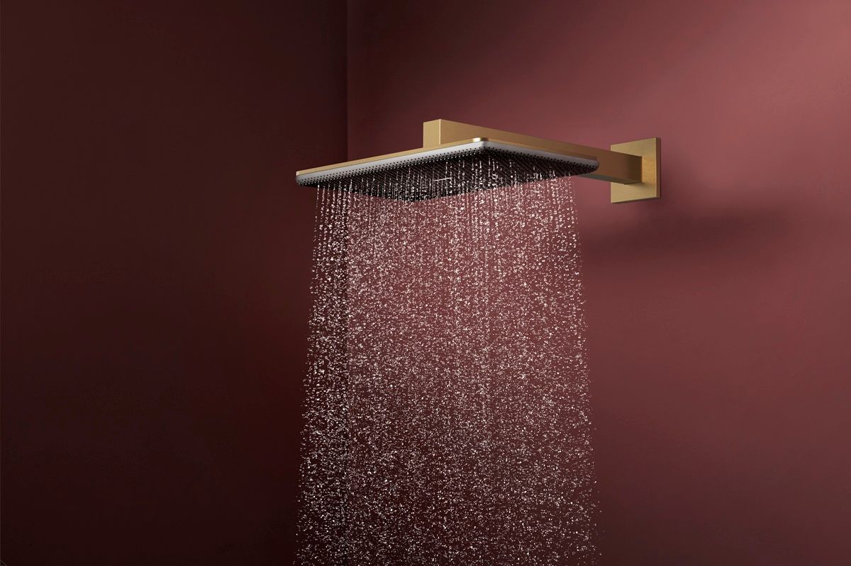 Hansgrohe Raindance Alive Q Hlavová sprcha 34x21 cm, 2jet, s ramenom, kartáčovaný bronz 24550140 - galéria #1