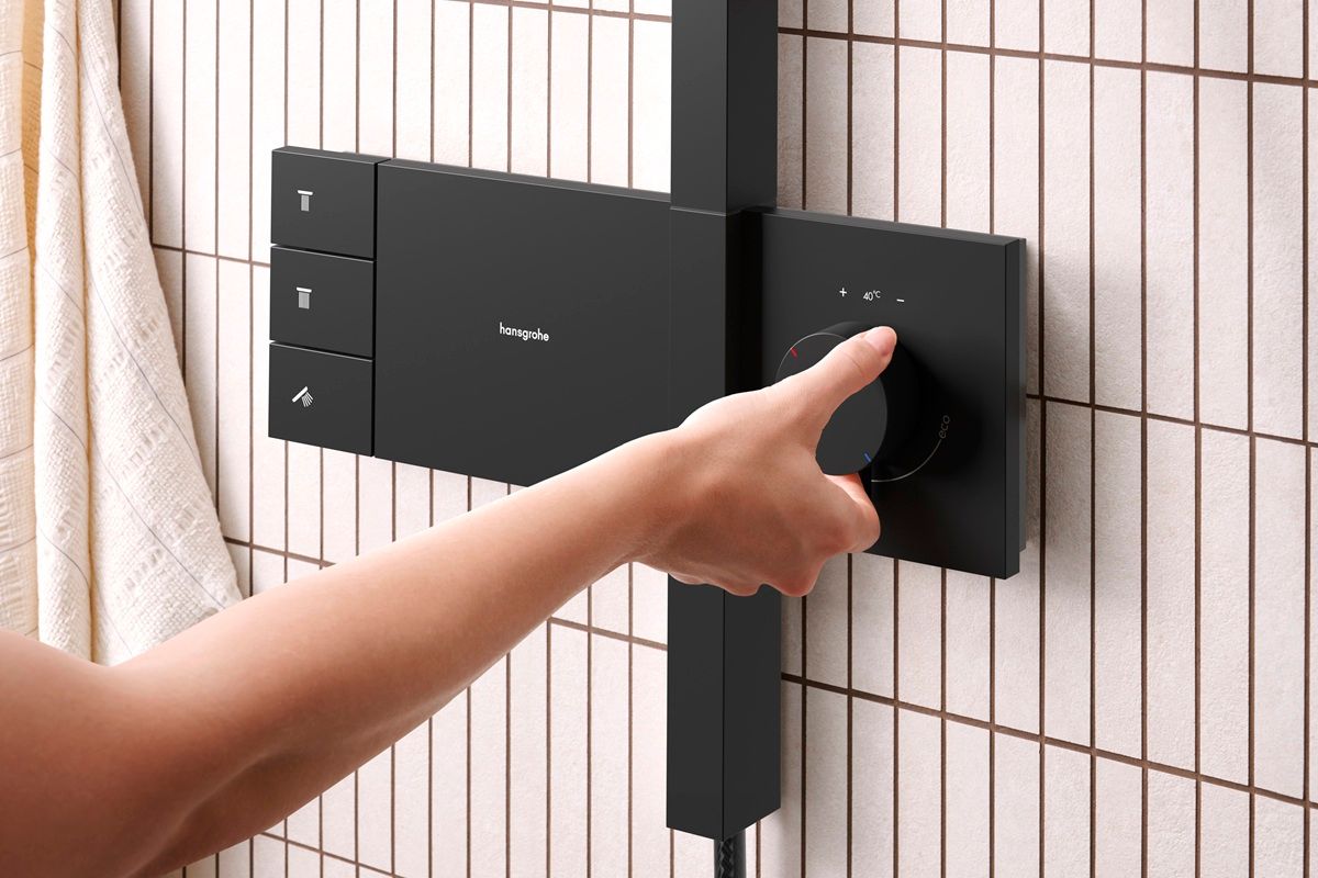 Hansgrohe Raindance Alive Q Sprchový systém s termostatickou batériou, matná čierna 24580670 - galéria #3