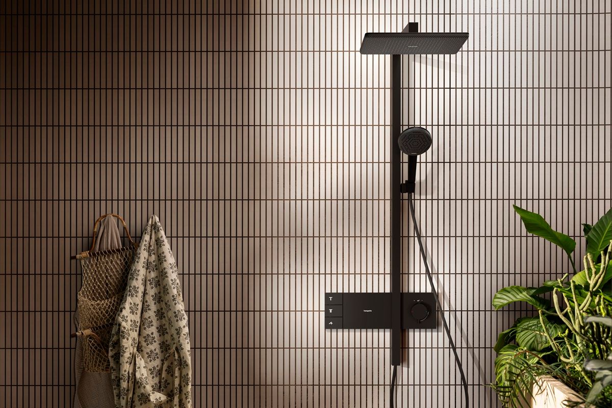 Hansgrohe Raindance Alive Q Sprchový systém s termostatickou batériou, matná čierna 24590670 - galéria #3