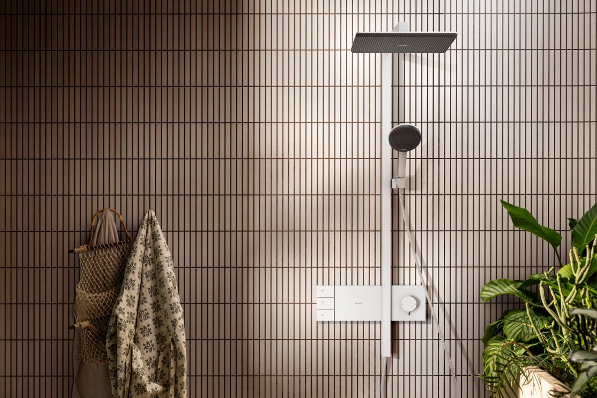 Hansgrohe Raindance Alive Q Sprchový systém s termostatickou batériou, matná biela 24590700 - galéria #2