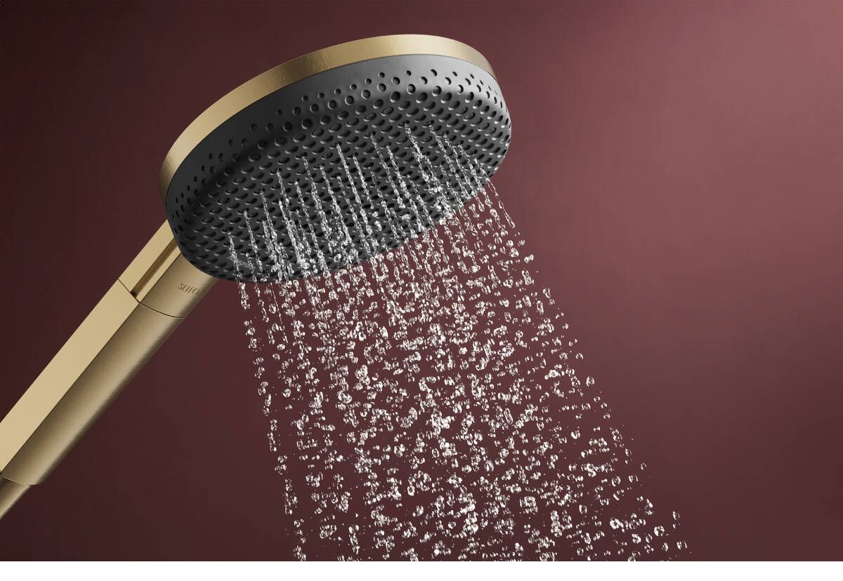 Hansgrohe Raindance Alive Select S, EcoSmart, Sprchová sada so sprchovou tyčou, 65 cm, 3jet, kartáčovaný bronz 24600140 - galéria #2