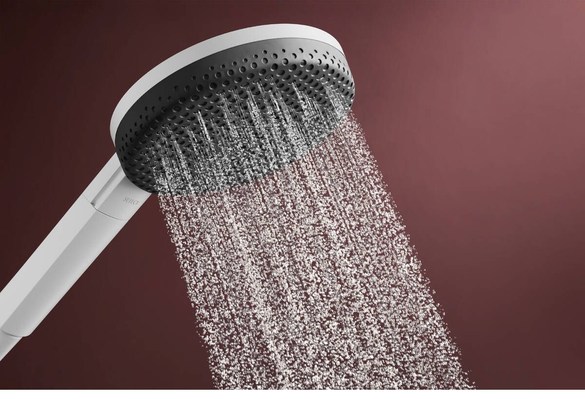 Hansgrohe Raindance Alive Select S, EcoSmart, Sprchová sada so sprchovou tyčou, 65 cm, 3jet, biela matná 24600700 - galéria #1