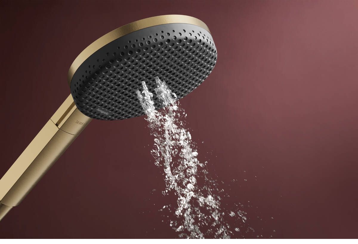 Hansgrohe Raindance Alive Select S, EcoSmart, Sprchová sada so sprchovou tyčou, 90 cm, 3jet, kartáčovaný bronz 24601140 - galéria #3
