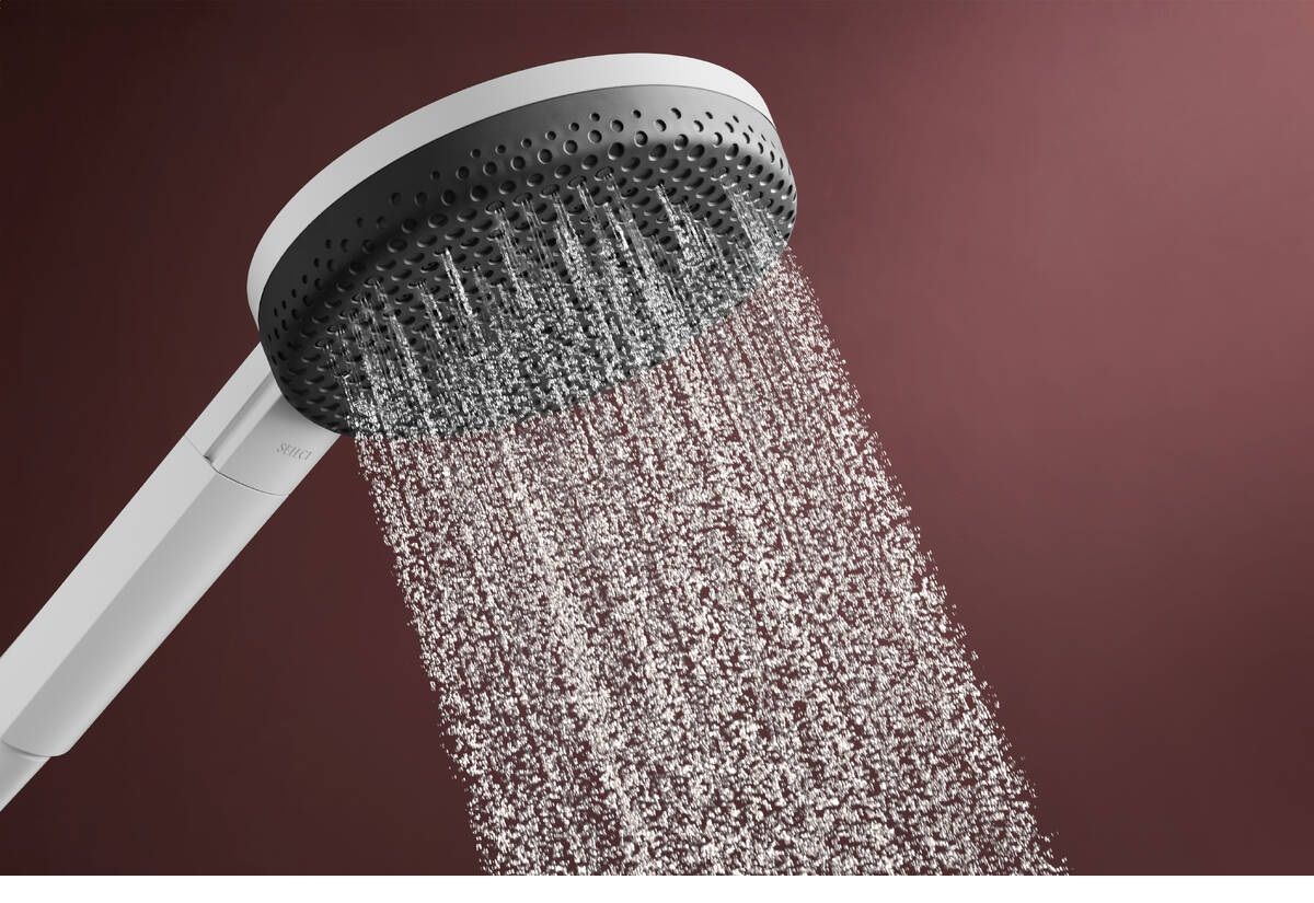 Hansgrohe Raindance Alive Select S, EcoSmart, Sprchová sada so sprchovou tyčou, 90 cm, 3jet, biela matná 24601700 - galéria #1