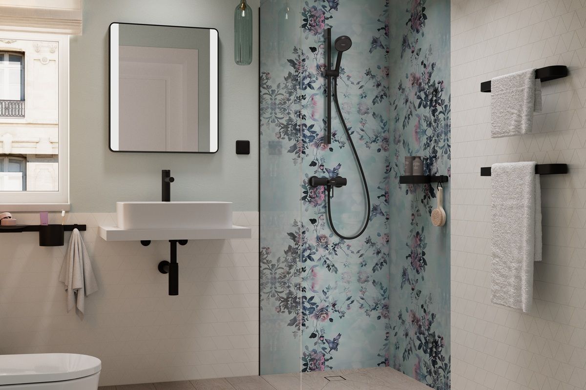 Hansgrohe Activera S Sprchová súprava 67 cm, EcoSmart, 2jet, matná čierna 28044670 - galéria #1