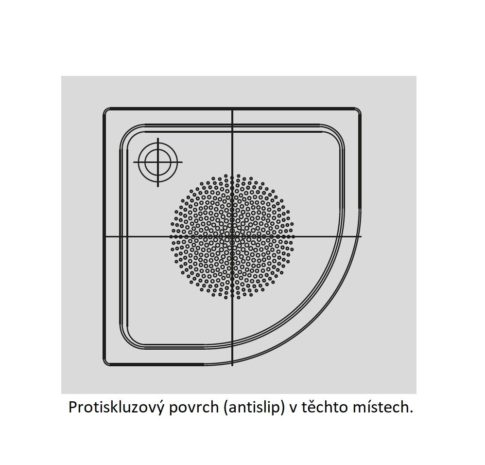 Kaldewei Arrondo Sprchová vanička 90x90 cm, biela, protišmyková, 460030000001 - galéria #2