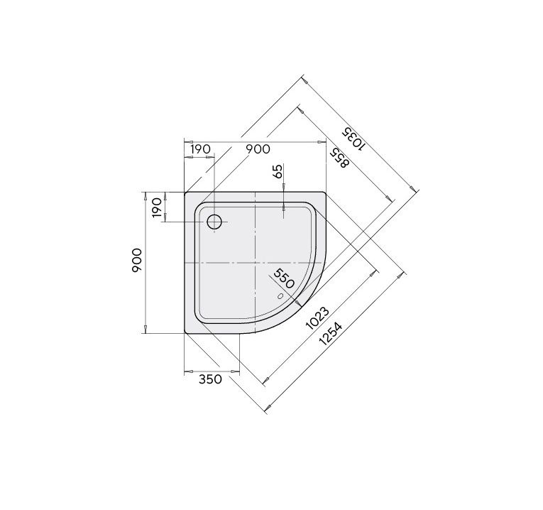 Kaldewei Arrondo Sprchová vanička 90x90 cm, biela, Perl-effekt 460100013001 - galéria #1