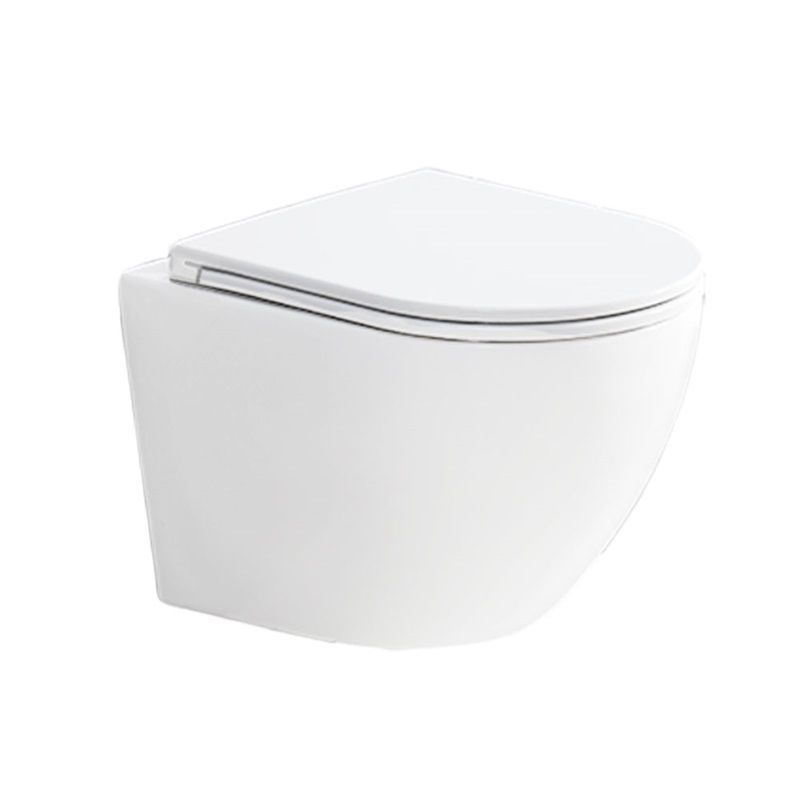 Jika Set Nástenný modul s bielym tlačidlom a závesné WC Rimless so záchodovou doskou - galéria #6