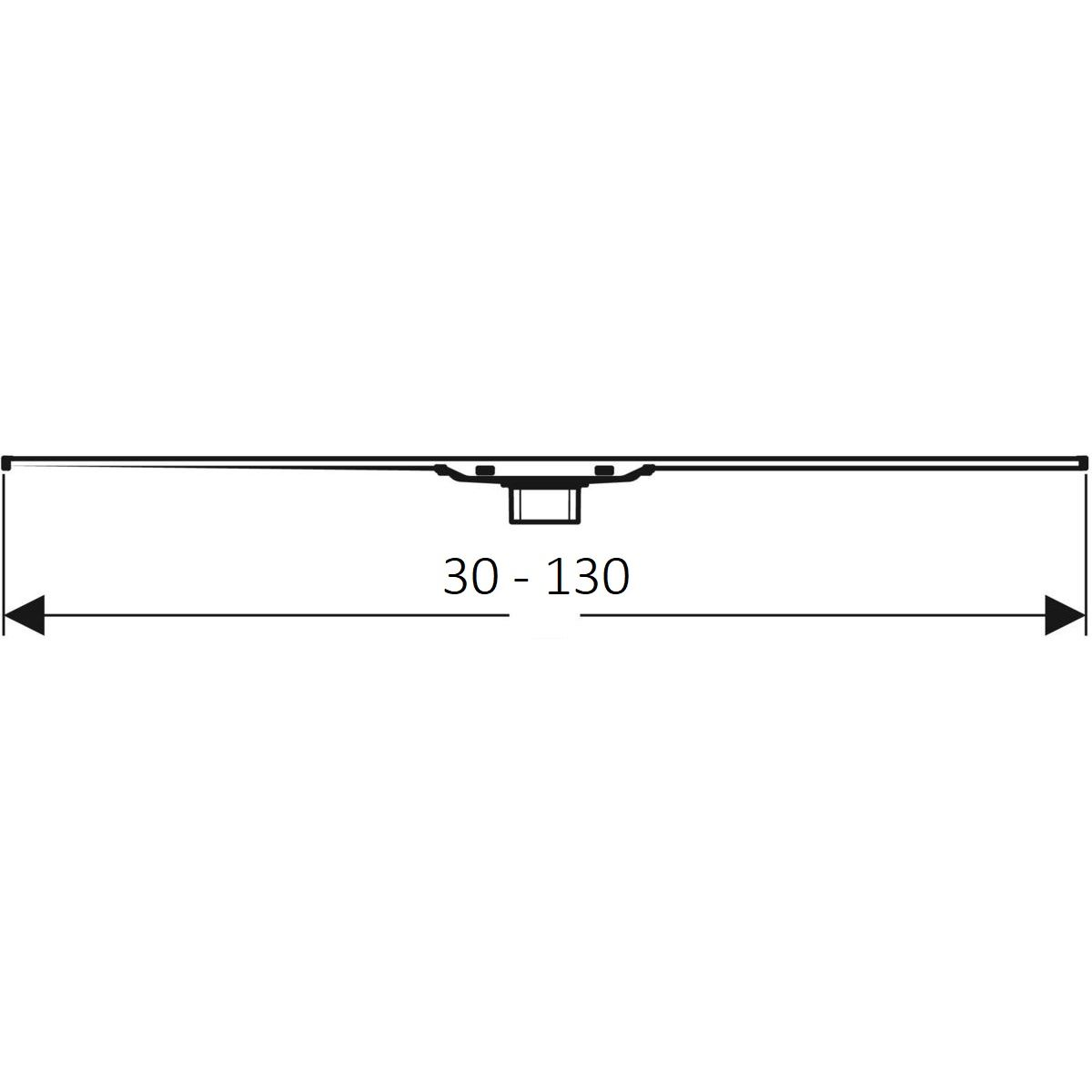 Geberit CleanLine Sprchový kanál 30-130 cm, nerezová oceľ 154.451.KS.1 - galéria #3