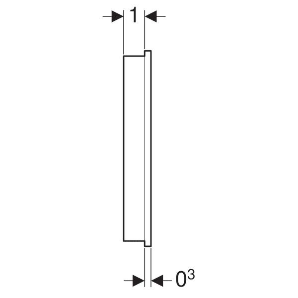 Geberit Sela Ovládací panel biely 147.041.SI.1 - galéria #1