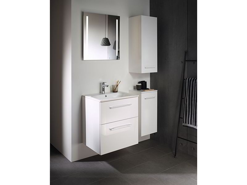 Geberit Selnova Square Bočná skrinka na umývadlo, biela 501.272.00.1 - galéria #2