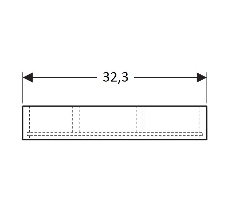 Geberit Selnova priehradka na zásuvky láva/melamín 500.677.00.1 - galéria #2