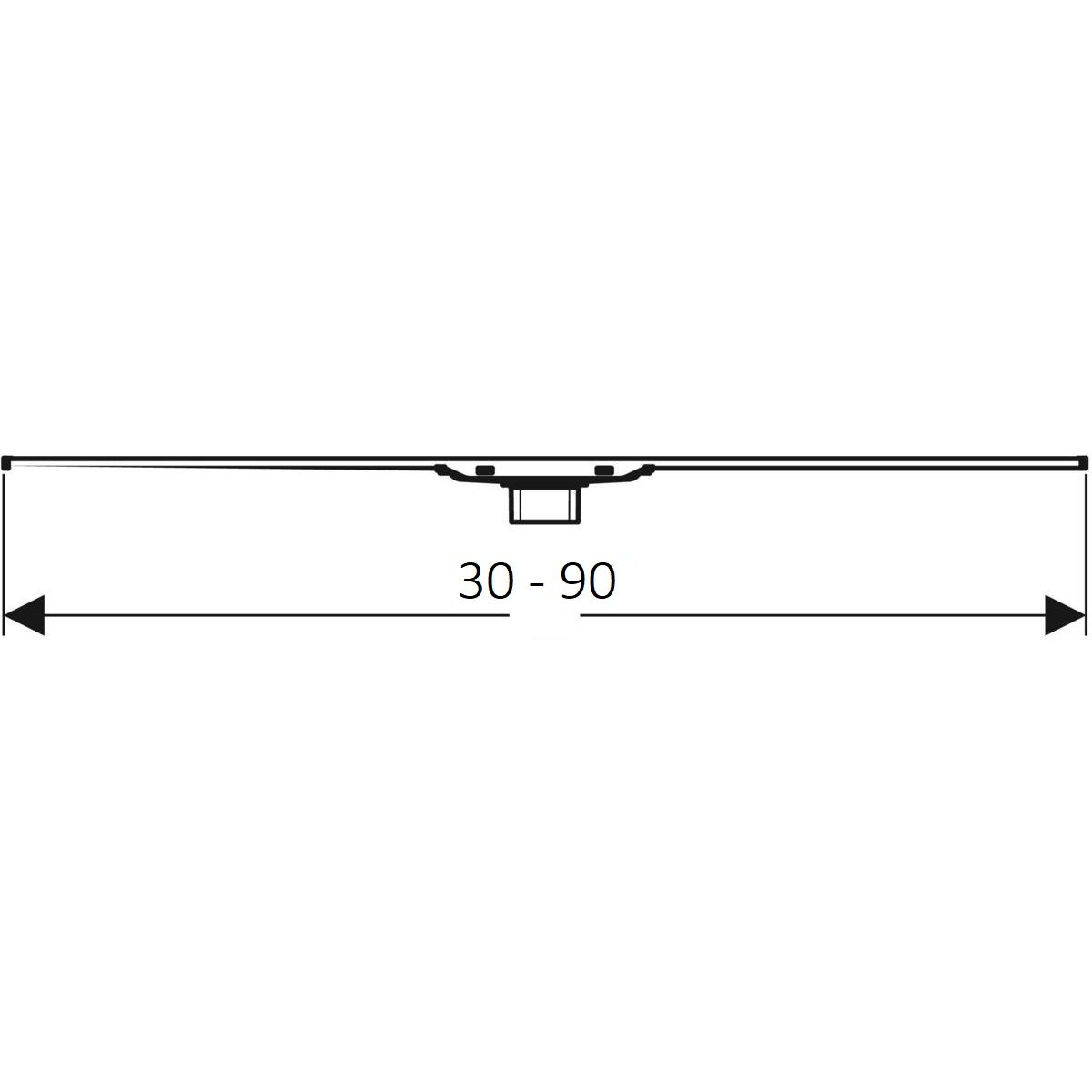 Geberit CleanLine Sprchový kanál 30-90 cm, nerezová oceľ 154.440.KS.1 - galéria #3