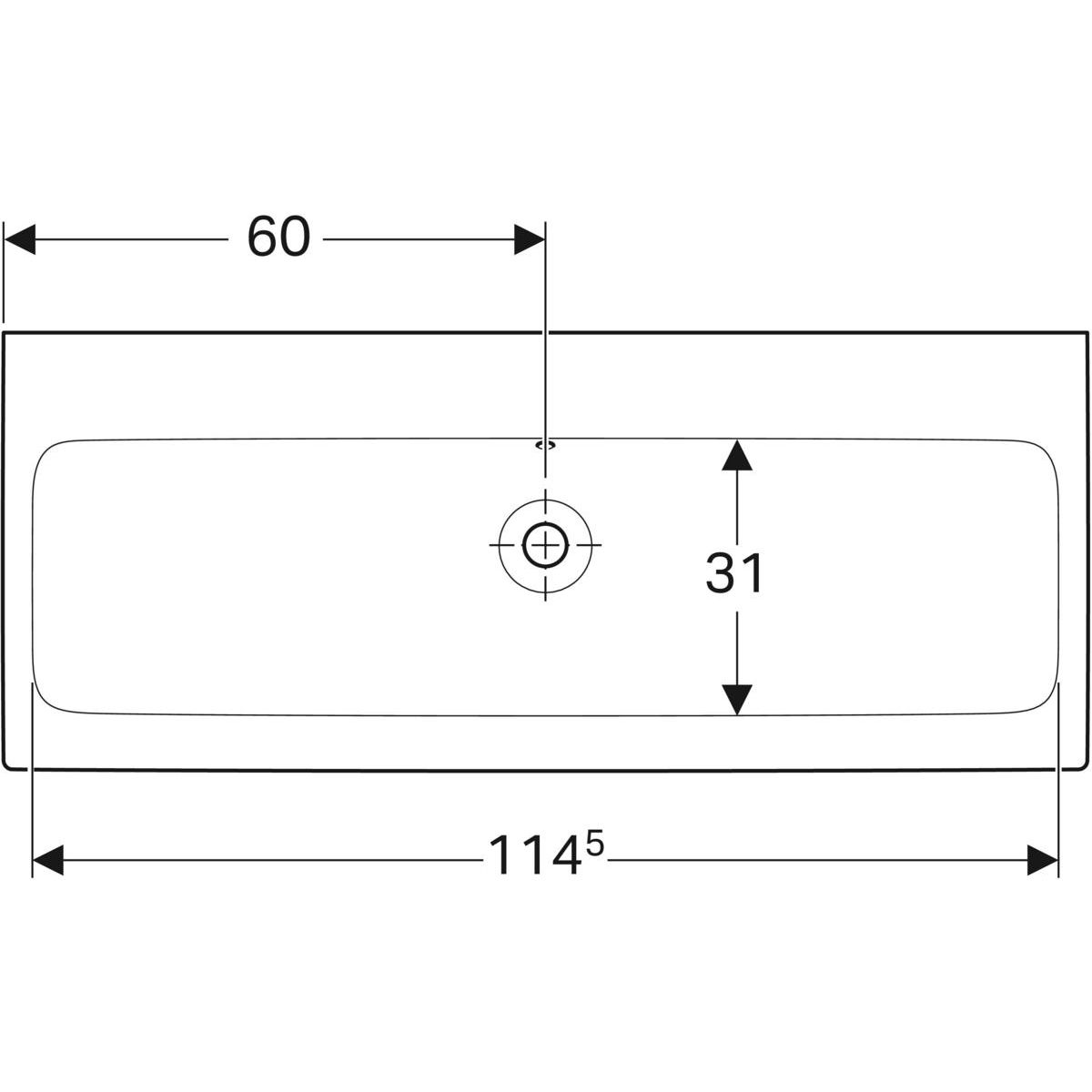 Geberit iCon Umyvadlo 120 cm, KeraTect, 124025600 - galéria #4