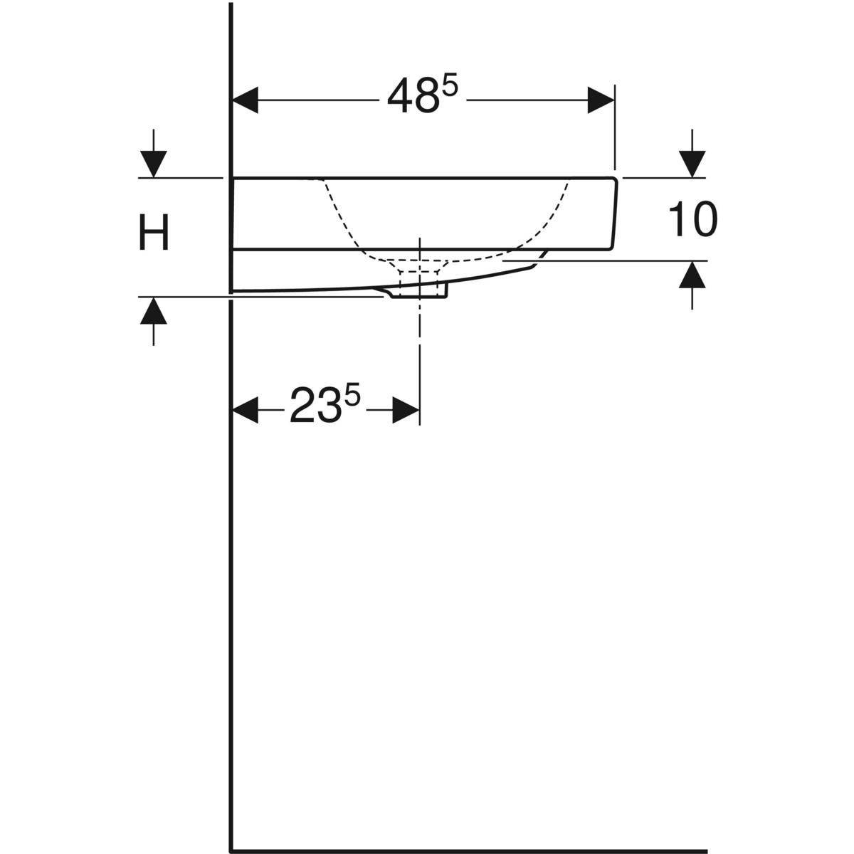 Geberit iCon Umyvadlo 90 cm, KeraTect, 124090600 - galéria #3