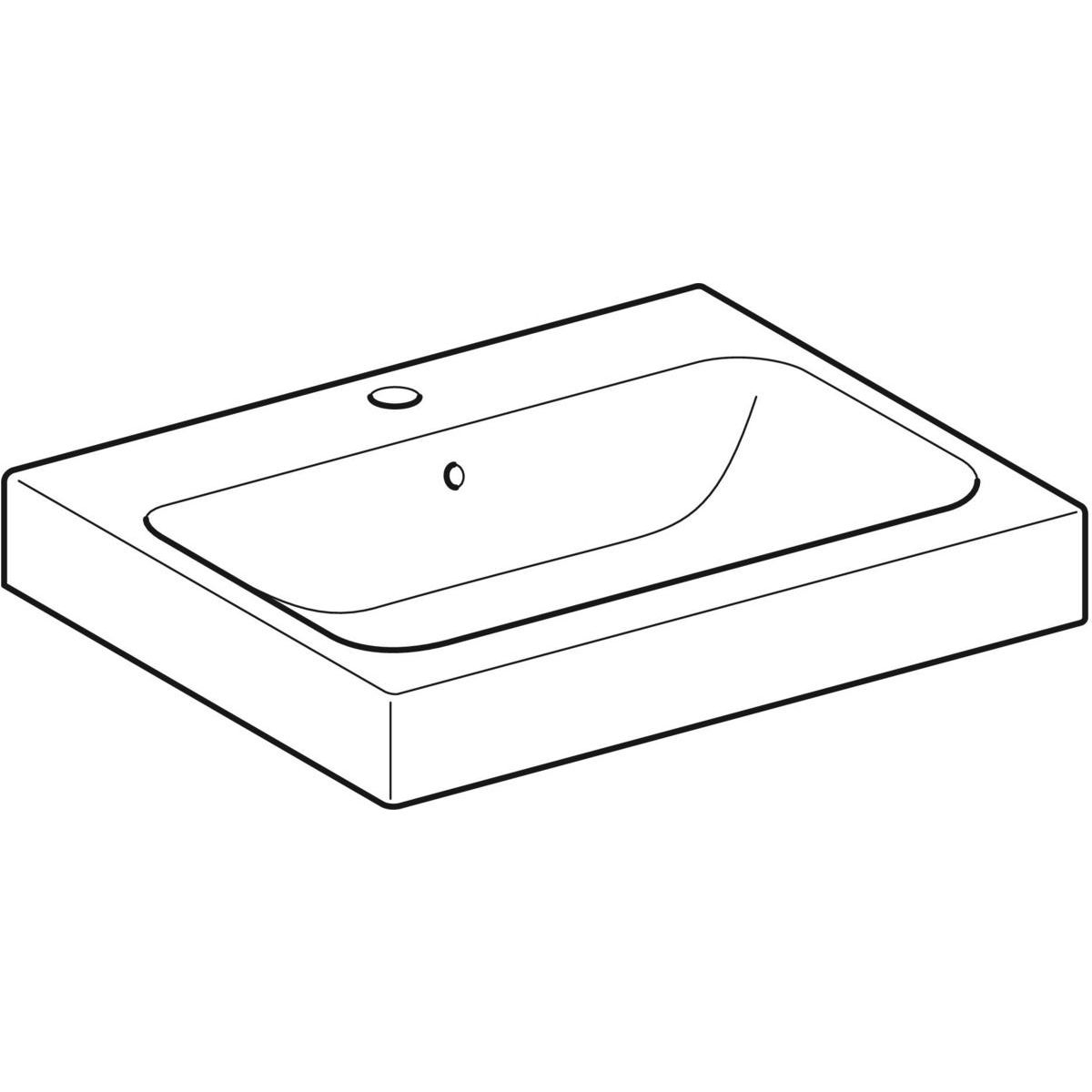 Geberit iCon Umyvadlo na desku 60cm, KeraTect, 124560600 - galéria #4