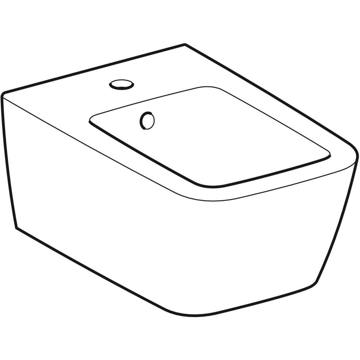 Geberit iCon Square Závěsný bidet, 231910000 - galéria #4