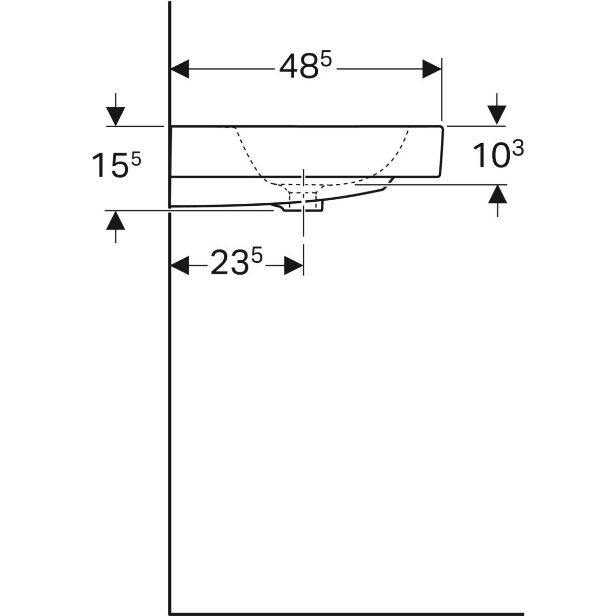 Geberit iCon Umyvadlo, 60 cm, 124061000 - galéria #1