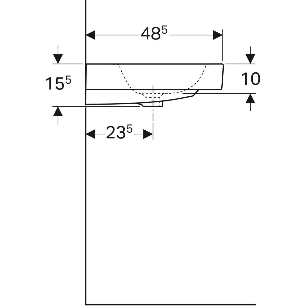 Geberit iCon Umyvadlo 60 cm, 124062000 - galéria #3