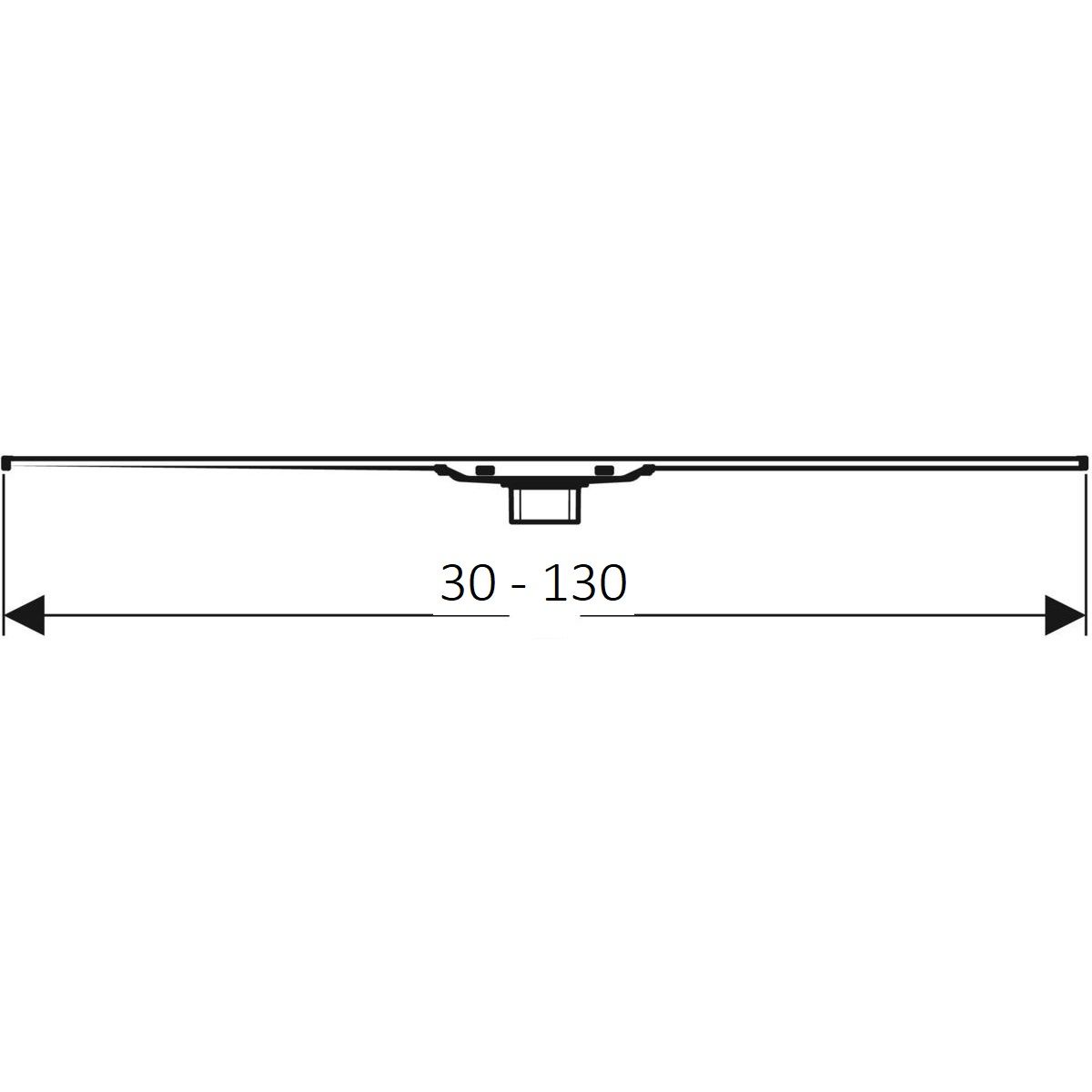 Geberit CleanLine Sprchový kanál 30-130 cm, nerezová oceľ 154.441.KS.1 - galéria #3