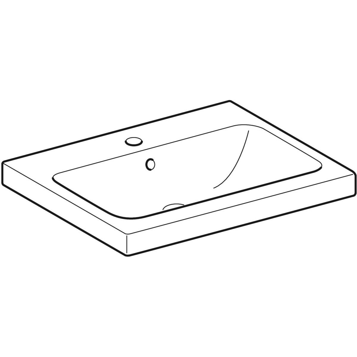 Geberit iCon Light Umyvadlo 60 cm, 501.834.00.1 - galéria #4