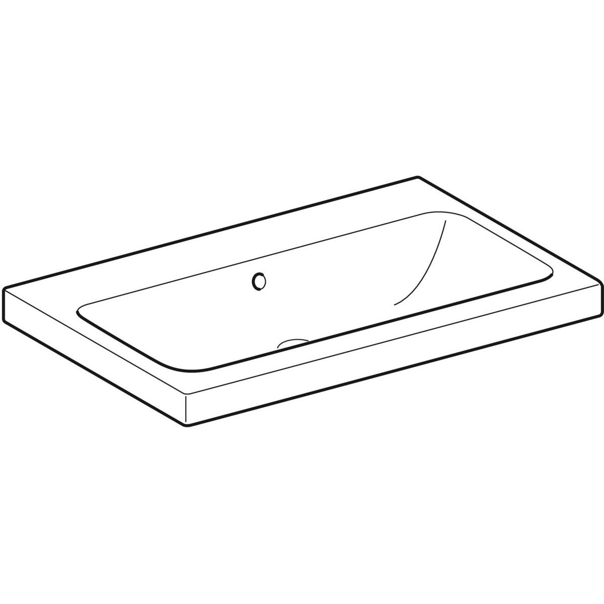 Geberit iCon Light Umyvadlo 75 cm, KeraTect, 501.835.00.4 - galéria #4