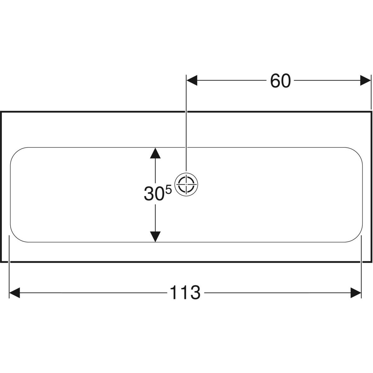 Geberit iCon Light Umyvadlo 120 cm, 501.837.00.7 - galéria #3