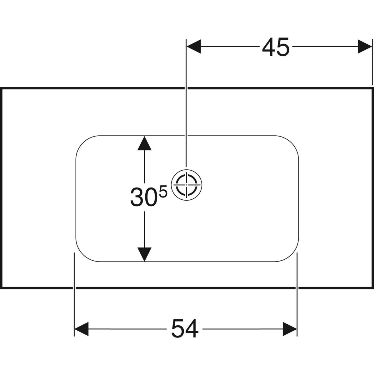 Geberit iCon Light Umyvadlo s odkládací plochou, 90 cm, KeraTect, 501.840.00.8 - galéria #3