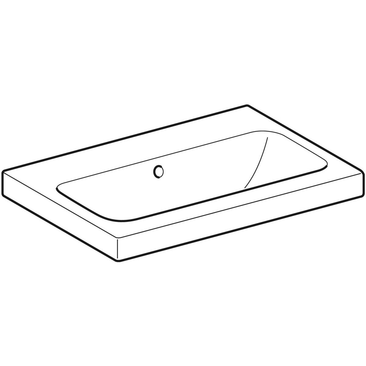 Geberit iCon Light Umyvadlo zkrácené vyložení, 60 cm, KeraTect, 501.841.00.4 - galéria #4