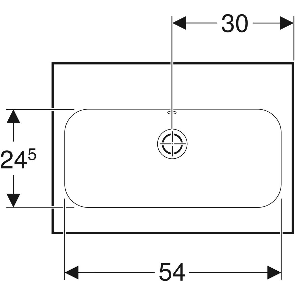 Geberit iCon Light Umyvadlo zkrácené vyložení, 60 cm, KeraTect, 501.841.00.4 - galéria #3