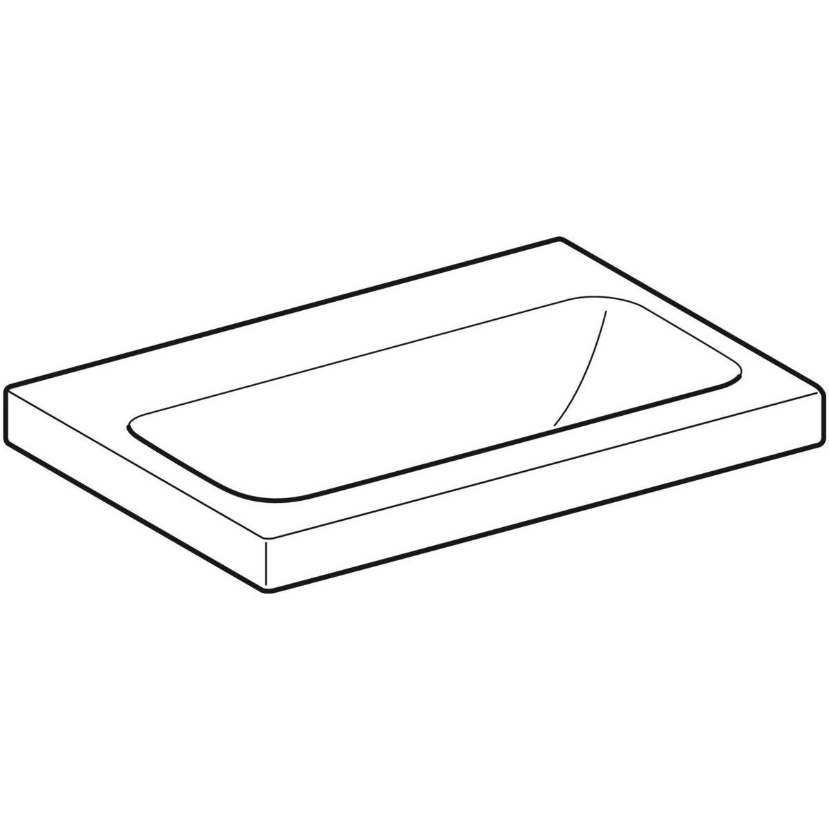 Geberit iCon Light Umyvadlo zkrácené vyložení, 60 cm, KeraTect, 501.841.00.8 - galéria #4