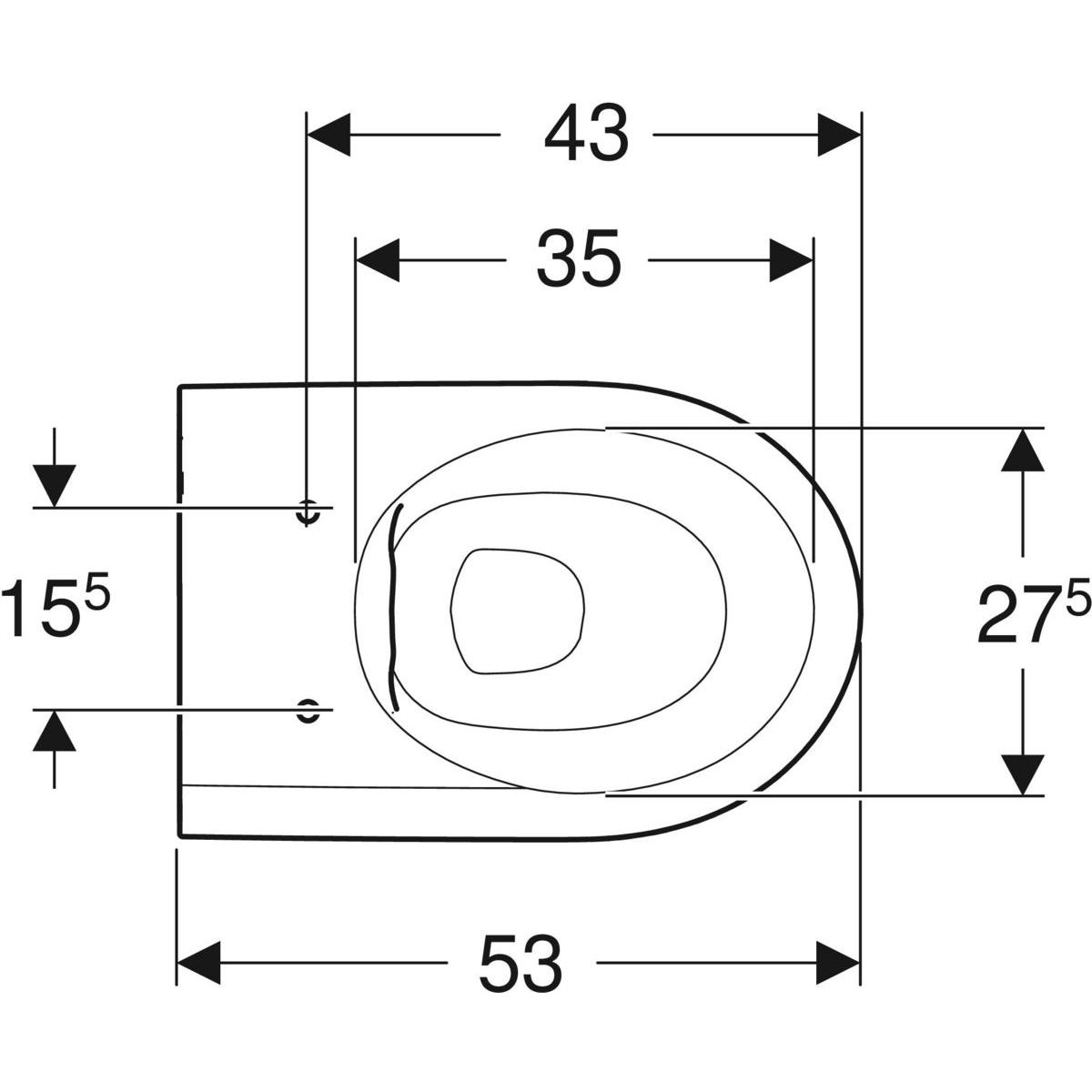 Geberit iCon Závěsné WC, Rimfree, KeraTect, 501.661.00.8 - galéria #3