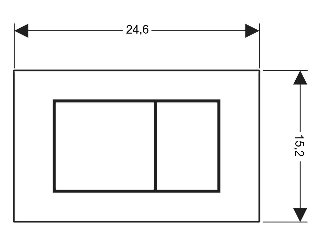 Geberit Sigma40 Ovládacie tlačidlo biela 115.629.SI.1 - galéria #1