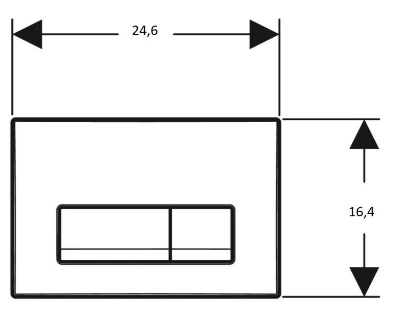 Geberit Set modulu do sádrokartonu, WC Urban a tlačítka, bílá KBE132 - galéria #13