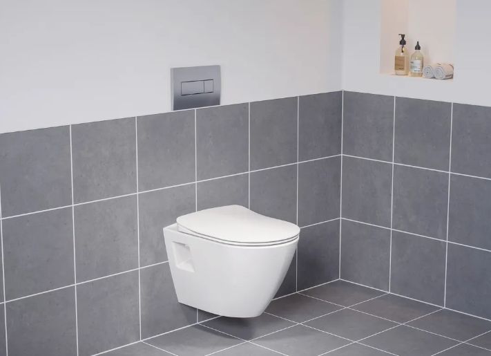 Geberit Set modulu do sádrokartonu, WC Urban a tlačítka, černá mat KBE150 - galéria #7