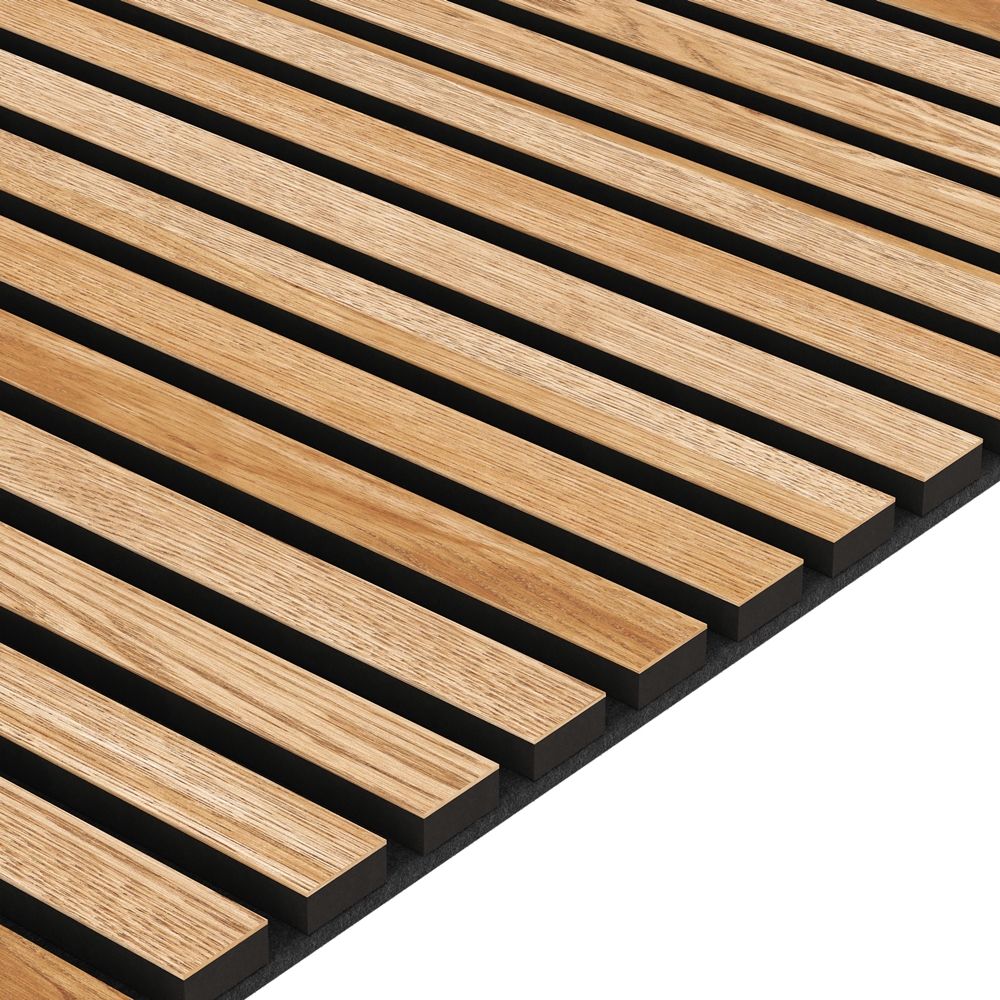 EBS Akustický panel Dubová dyha 28x260 cm lamely na plsti - galéria #2