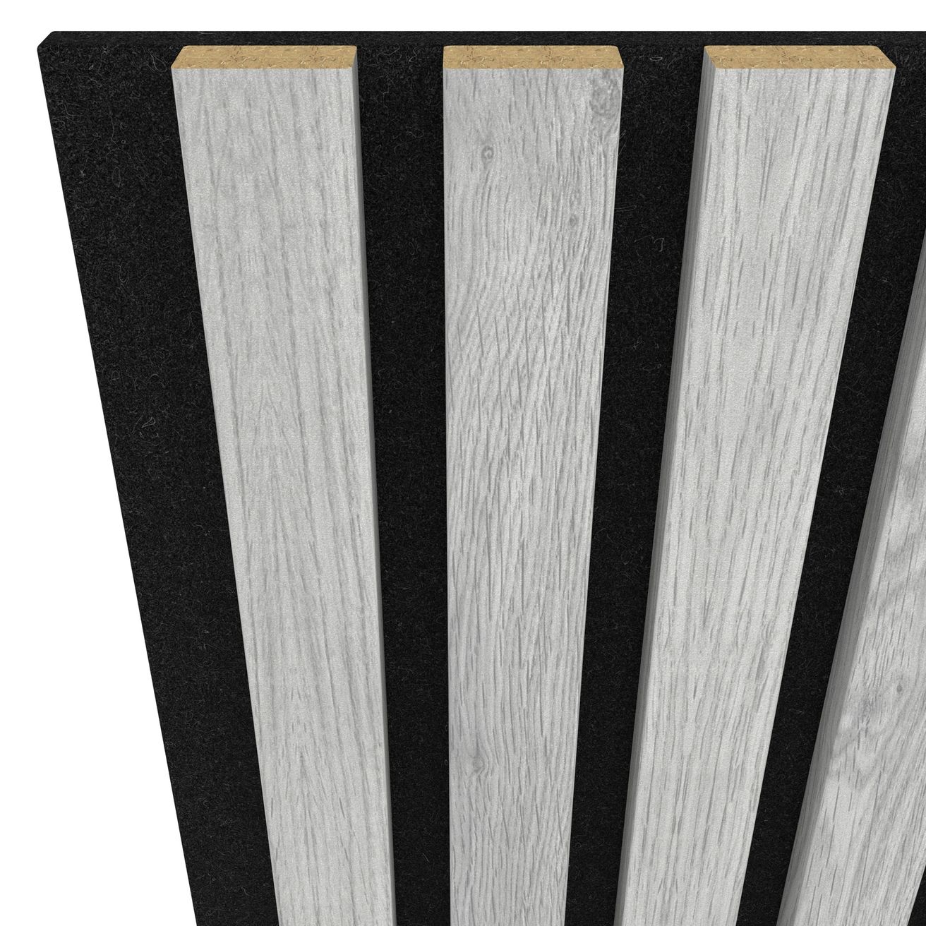 EBS Akustický panel Oak light grey 28,5x275 cm lamely na plsti - galéria #1