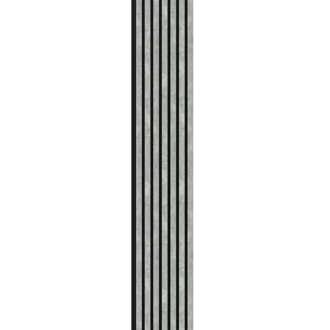 EBS Akustický panel Betónová sivá 28,5x275 cm lamely na plsti - galéria #4